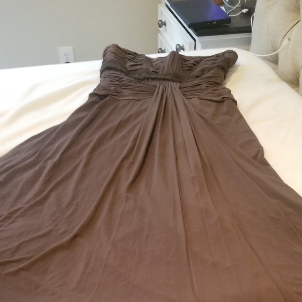 BCBG Maxazria strapless long dress